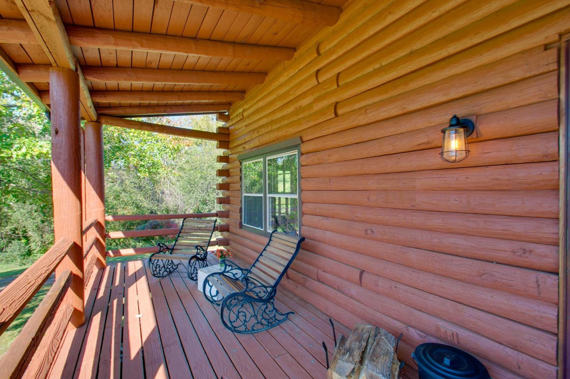 Ruckersville Cozy Log Cabin Getaway With Fire Pit And 3 Acres! מראה חיצוני תמונה