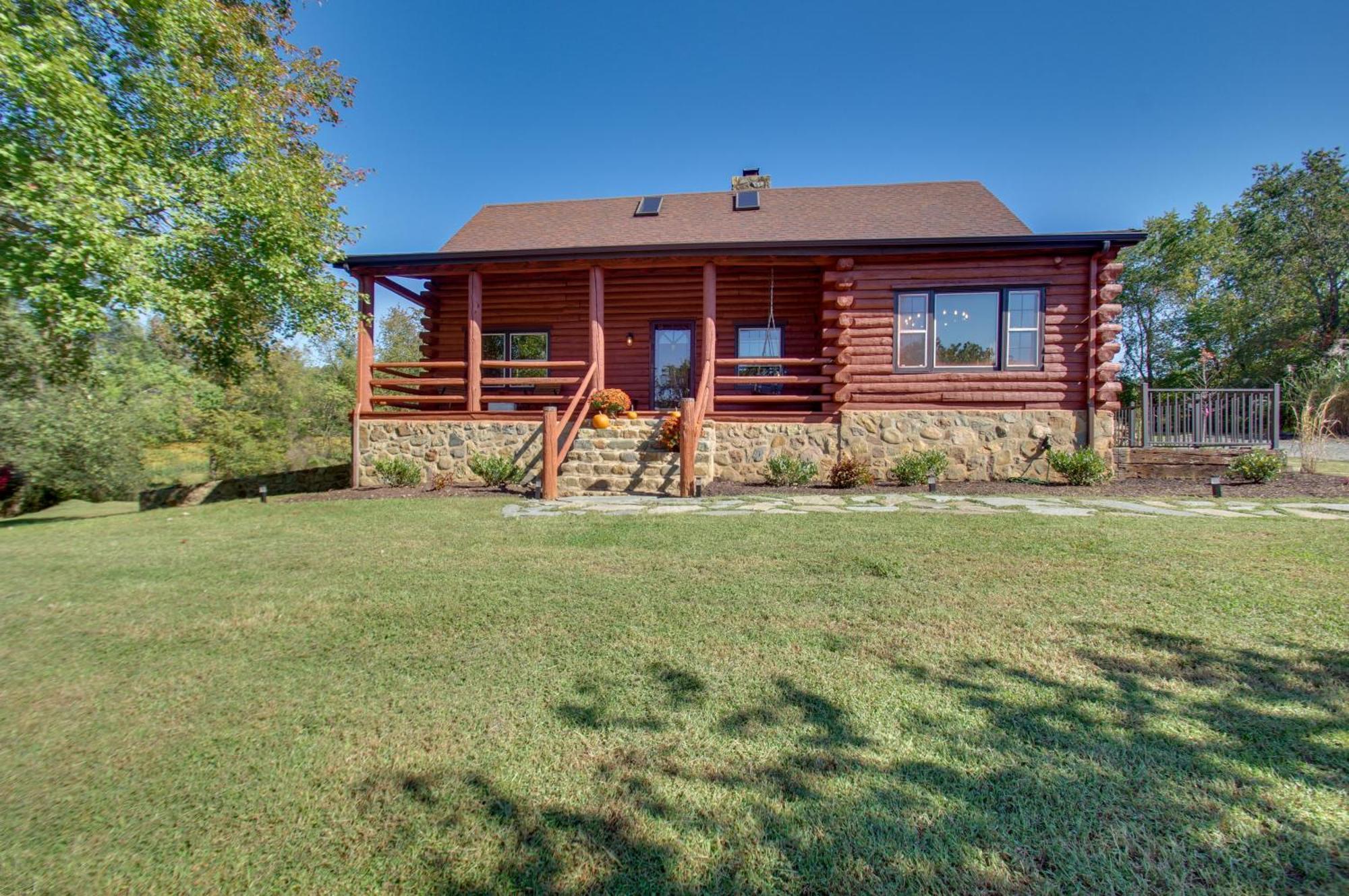 Ruckersville Cozy Log Cabin Getaway With Fire Pit And 3 Acres! מראה חיצוני תמונה
