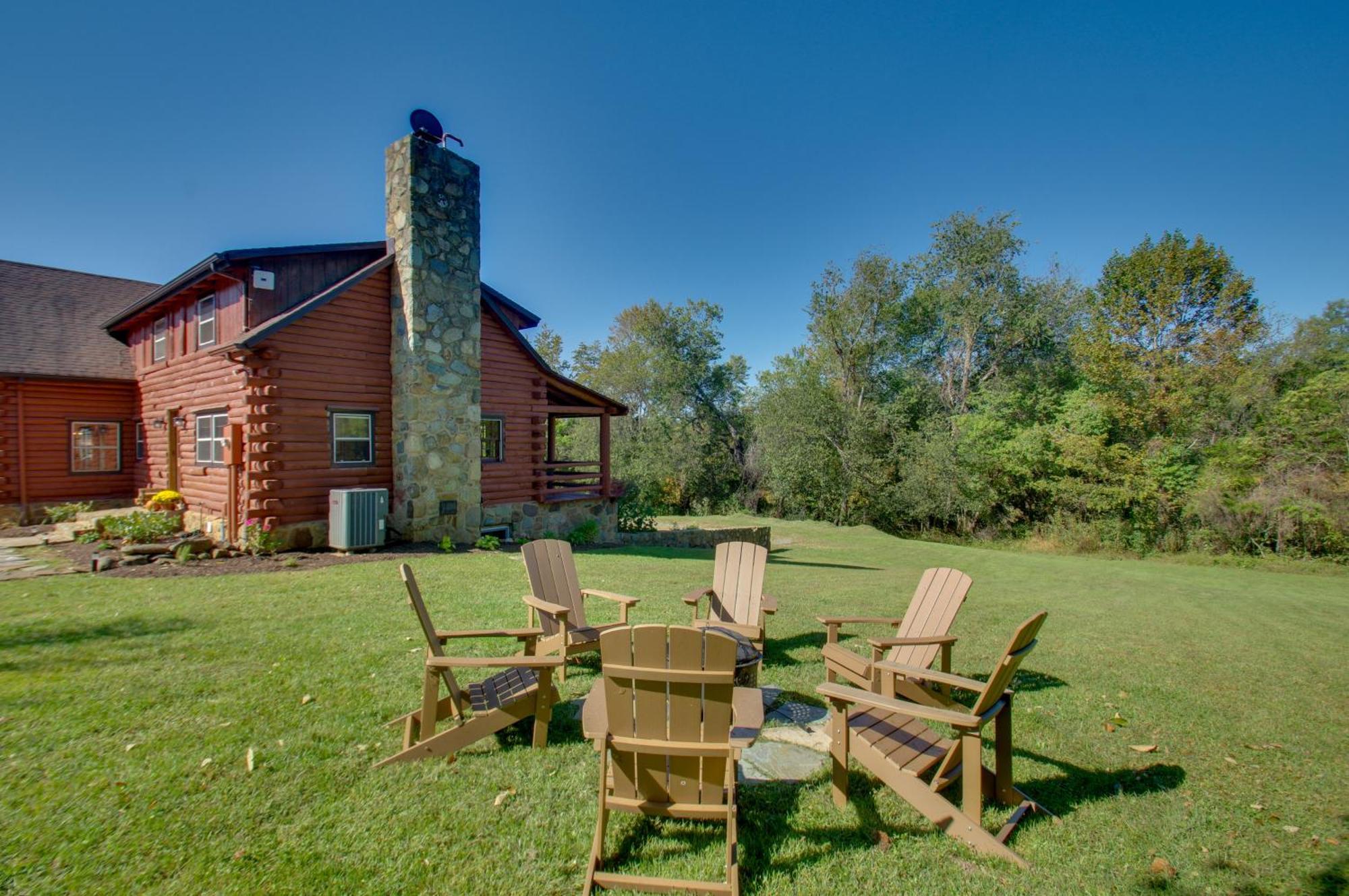 Ruckersville Cozy Log Cabin Getaway With Fire Pit And 3 Acres! מראה חיצוני תמונה